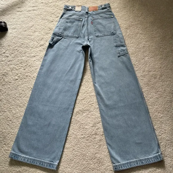 NWT Levi's Cinch Baggy High Rise Cargo Women's Jeans Size 25/31 - Picture 6 of 12